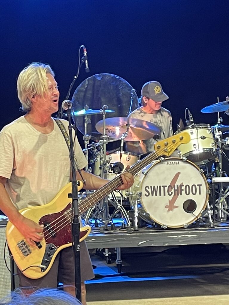 The rhythm section is hard at work